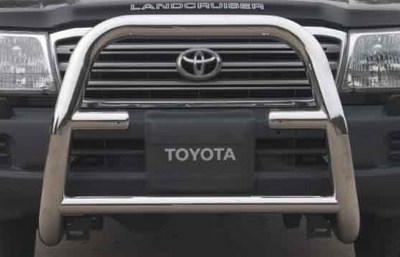 Защита переднего бампера (кенгурин) мини d 76 (51) Toyota Land Cruiser 100 ( 105 ) 1997-2007