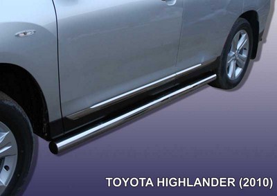Пороги d76 труба Toyota Highlander (2010 по наст.)