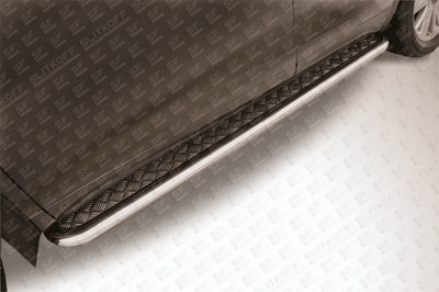 Пороги 57 с листом Toyota Highlander (2014 по наст.)