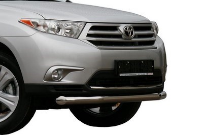 Защита переднего бампера Toyota Highlander (2010-2013) (одинарная) d 60