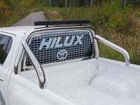 Защита кузова и заднего стекла 76, 1 мм со светодиодной фарой Toyota (тойота) Hilux 2015