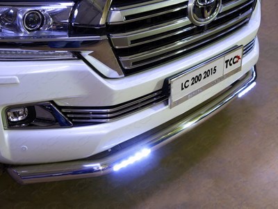 Защита передняя нижняя (с ДХО) 76,1 мм Toyota Land Cruiser 200 2015 Toyota Land Cruiser 200 2015
