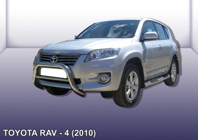 Кенгурятник d76 низкий Toyota (тойота) RAV4 (рав 4) (2010-2012) ― PEARPLUS.ru