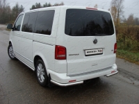 Защита задняя (уголки) 60, 3 мм Volkswagen (фольксваген) T5 Transporter/Multivan (2009 по наст.) ― PEARPLUS.ru