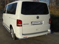 Защита задняя (уголки) 42, 4 мм Volkswagen (фольксваген) T5 Transporter/Multivan (2009 по наст.) ― PEARPLUS.ru