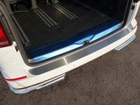 Накладка на задний бампер (лист шлифованный) Volkswagen (фольксваген) Multivan 2015