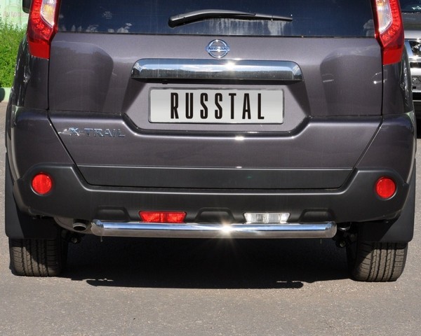 Защита бампера задняя из нержавеющей стали. 76мм (дуга) Nissan X-Trail (2011 по наст.) 