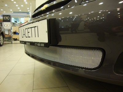 Защита радиатора Chevrolet (Шевроле) Lacetti (лачети) hb chrome ― PEARPLUS.ru