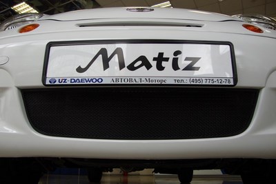 Защита радиатора Daewoo Matiz  black