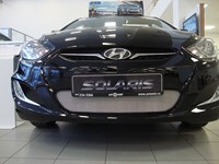 Защита радиатора Hyundai (хендай) Solaris 2011-2014 chrome