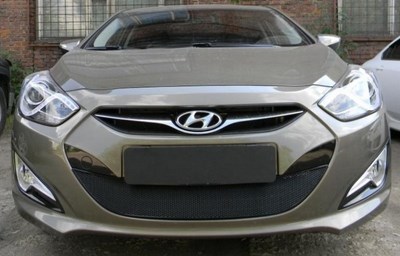 Защита радиатора Hyundai (хендай) i40 2012- black ― PEARPLUS.ru