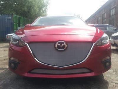 Защита радиатора Mazda 3 2013- chrome верх