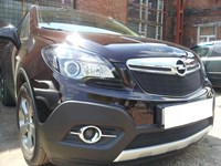 Защита радиатора Opel (опель) Mokka (мокка) 2012- black низ