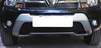 Защита радиатора Renault (рено) Duster 2015- black верх
