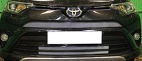 Защита радиатора Toyota (тойота) Rav 4 2015- chrome верх