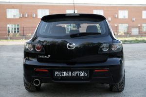 Накладки на задние фары (реснички) компл.-2 шт. Mazda (мазда) 3 хэтчбек (2003-2008) ― PEARPLUS.ru