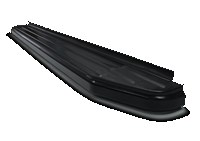 Пороги алюминиевые/черный кант Chevrolet (Шевроле) Niva 2010-