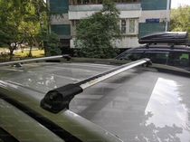 Багажные поперечины Turtle Lux Air1 на рейлинги Mercedes (мерседес) Benz (серебро) SKU:467079af
