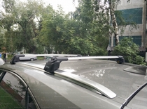 Багажные поперечины Turtle Lux Air2 на рейлинги Mercedes (мерседес) Benz (серебро) 