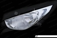 НАКЛАДКИ ХРОМИРОВАННЫЕ НА ФАРЫ ГОЛОВНОГО СВЕТА Hyundai ix35 (2010 по наст.) 