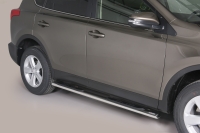 Боковые пороги (подножки)  Toyota RAV4 (2013 по наст.) 