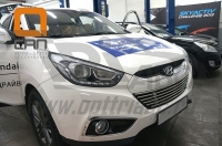 Решетка переднего бампера Hyundai (хендай) Santa Fe (санта фе) (2012-) ― PEARPLUS.ru