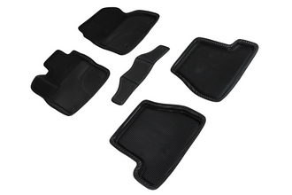 Коврики EVA 3D соты для Ford Focus III МКПП 2011-2015 [Черный]