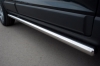 Пороги труба d76 с накладками (заглушка в виде полушария из нержавеющей стали) Subaru (субару) Tribeca (трибека) USA
