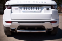 Защита заднего бампера d76 (дуга) Land Rover (ленд ровер) Range Rover Evogue (эвок) Dinamic (2011 по наст.)  ― PEARPLUS.ru