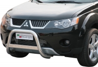Защита бампера передняя нерж. сталь (63мм)  Mitsubishi  Outlander (2007-2009)