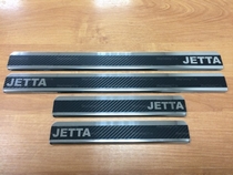 Накладки на пороги Volkswagen (фольксваген) Jetta 2010-2015; 2015- (нерж.сталь + КАРБОН) компл. 4шт.