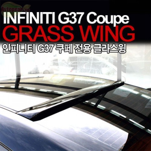 Задний спойлер на стекло для INFINITI G37 Coupe (GREENTECH) 