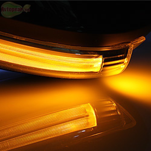 Корпуса зеркал с LED подсветкой Genesis Style (3 режима) для SsangYong Korando Sports (KABIS)