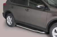 Боковые пороги (подножки)  Toyota RAV4 (2013 по наст.)