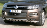 Защита бампера передняя (только уголки) Volkswagen Touareg (2010 по наст.)