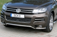 Защита бампера передняя (без уголков) Volkswagen Touareg (2010 по наст.)