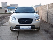Передняя защита волна Ф60 Hyundai (хендай) Santa Fe (санта фе) (2010-) 