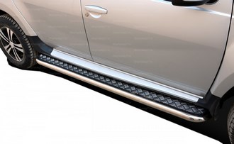 Пороги с листом 60 мм Renault Duster (2011-) SKU:466513qw