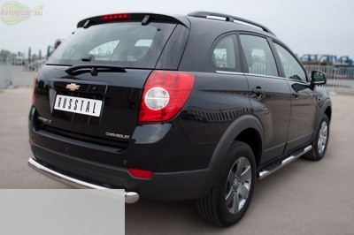 Защита заднего бампера d76 (дуга) Chevrolet (Шевроле) Captiva (каптива) (2011 по наст.)  ― PEARPLUS.ru
