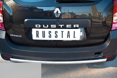 Защита заднего бампера d42 (дуга) Renault (рено) Duster (2010 по наст.)  ― PEARPLUS.ru