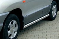 Боковые подножки(пороги)  Hyundai  Santa Fe (Тагаз) (2000-2006)