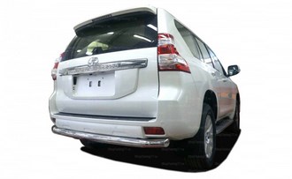 Toyota Land Cruiser Prado 150 2017 Защита заднего бампера