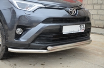 Toyota (тойота) RAV4 (рав 4) 2015 Защита переднего бампера 53/53мм