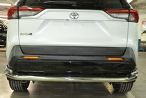Toyota (тойота) RAV4 (рав 4) 2019 Защита заднего бампера угловая большая SKU:465853qw