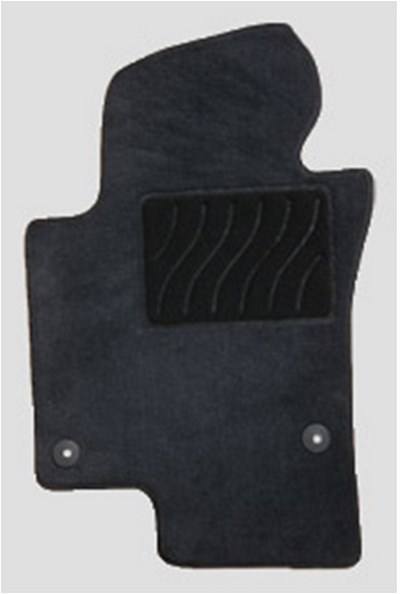 Коврики ворсовые черные на резиновой основе модельные LUX Kia Rio  (2005-2011)