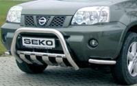 Защита бампера передняя (уголки) 50мм Nissan X-Trail (2004-2007)