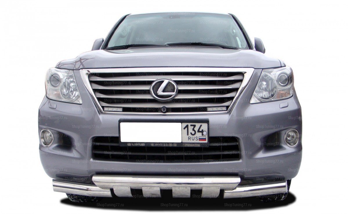 Защита переднего бампера (G) Lexus (лексус) LX 570 2007-2012
