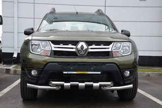 Защита переднего бампера Грюндер Renault Duster (2011-)