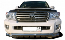 Защита переднего бампера Грюндик 76 мм Toyota (тойота) Land Cruiser (круизер) (ленд крузер) 200 (2012-) 