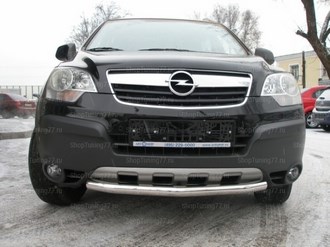 Защита переднего бампера нижняя 60 мм Opel (опель) Antara ― PEARPLUS.ru